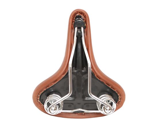 Седло велосипедное комфортное c пружинами VELO VL-8114 6-148114 "ретро" (коричневый), изображение 6 Седло велосипедное комфортное c пружинами VELO VL-8114 6-148114 "ретро" (коричневый), изображение 6