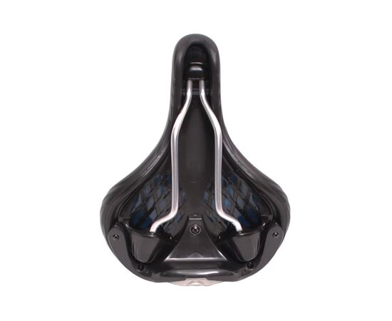 Седло велосипедное комфортное с гелевыми вставками VELO VL-6278 6-156278 (чёрный), изображение 3