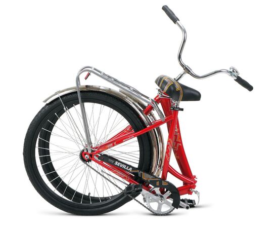 Складной велосипед Forward SEVILLA 26 1.0 (красный/белый), Цвет: красный, Размер рамы: 18,5", изображение 3