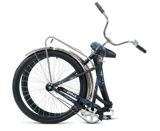 Складной велосипед Forward SEVILLA 26 1.0 (черный матовый/белый), Цвет: черный, Размер рамы: 18,5", изображение 3