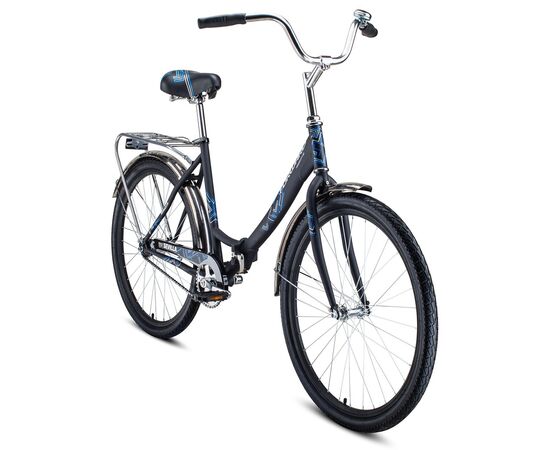 Складной велосипед Forward SEVILLA 26 1.0 (черный матовый/белый), Цвет: черный, Размер рамы: 18,5", изображение 2