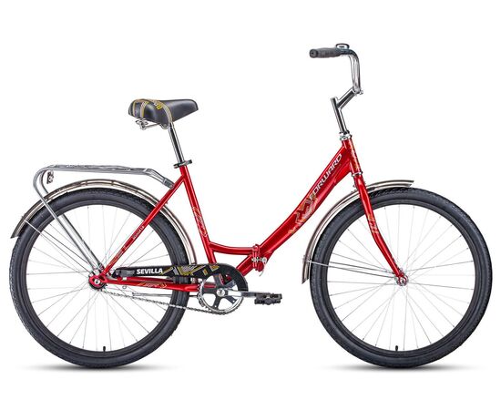 Складной велосипед Forward SEVILLA 26 1.0 (красный/белый), Цвет: Красный, Размер рамы: 18,5"