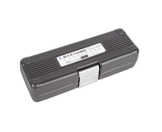 Набор динамометрический ключ для головок 1/4", 3/4/5/6/8/10мм в кейсе BIKEHAND YC-617-2S 6-156172, изображение 7