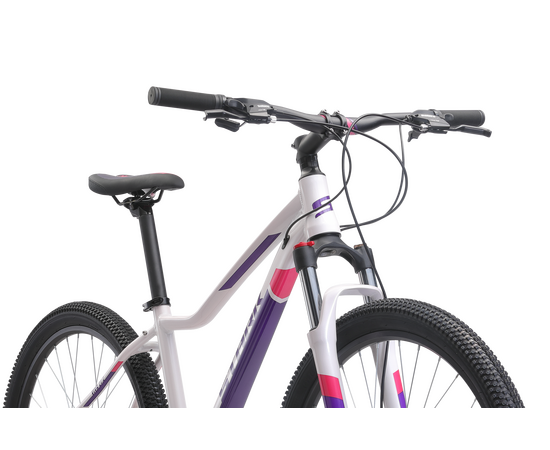 Велосипед Stark Viva 27.2 D (белый/фиолетовый), Цвет: белый, Размер рамы: 14,5", изображение 2