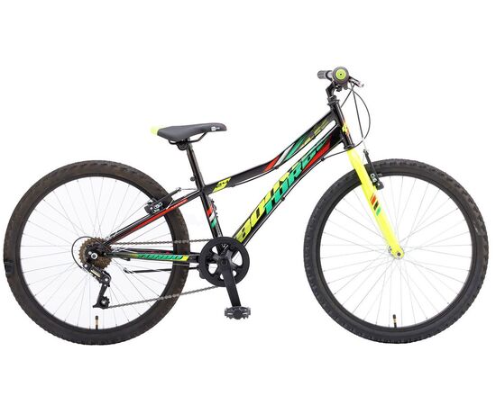 Велосипед Booster Turbo 240 Boy (черный/зелёный), Цвет: Черный