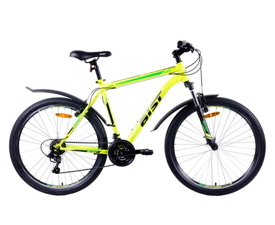 Велосипед AIST Quest 26 (желто-зеленый), Цвет: Жёлтый, Размер рамы: 18"