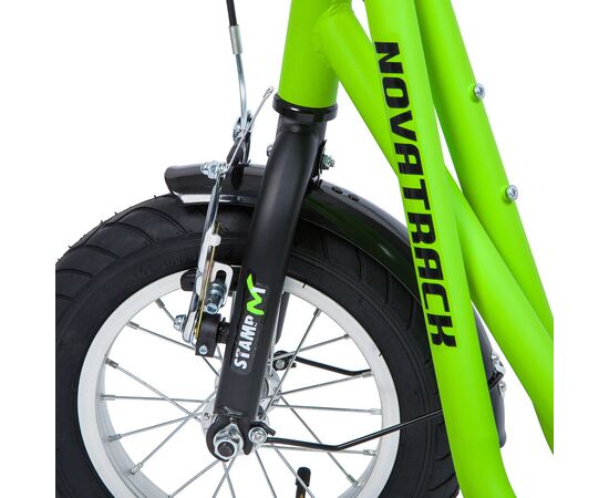 Внедорожный самокат Novatrack STAMP N1 12" PRO (зелёный), Цвет: зелёный, изображение 5