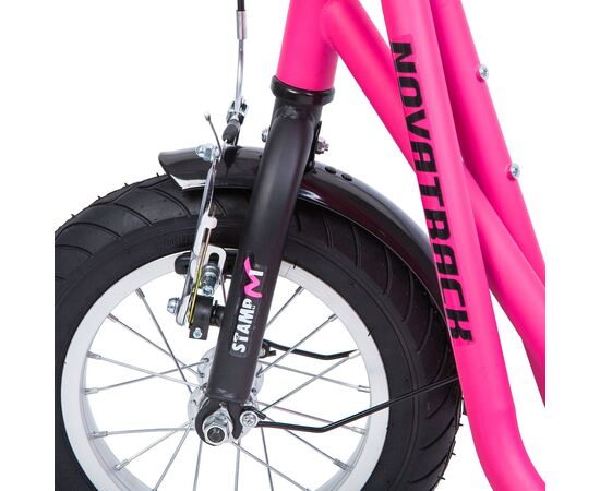 Внедорожный самокат Novatrack STAMP N1 12" PRO (розовый), Цвет: розовый, изображение 5