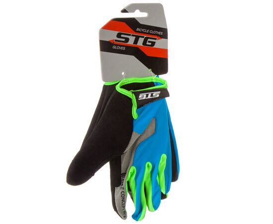 Перчатки полноразмерные STG AL-05-1871 (синие/серые/черные/зеленые), Цвет: синий, Размер: M, изображение 2
