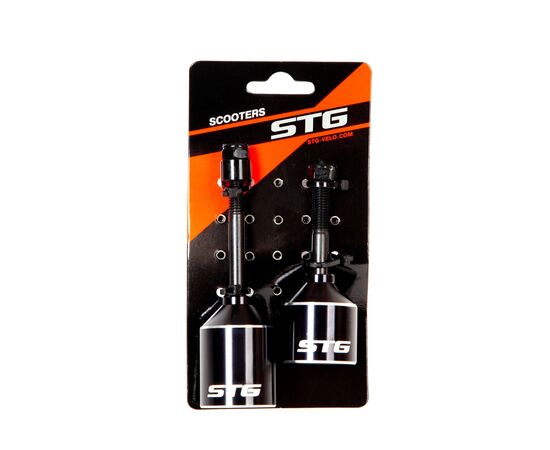 Пеги алюминиевые для трюкового самоката с осью 36 мм (чёрный, 2 шт), Цвет: черный, изображение 4