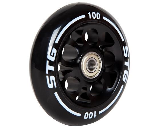 Колесо PU 100 мм для трюковых самокатов с алюминиевым ободом (1 шт), изображение 2