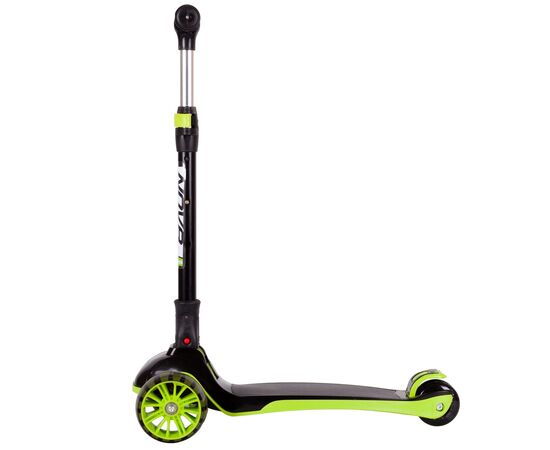 Кикборд Novatrack RAINBOW Basic Black new (лаймовый), Цвет: жёлтый, изображение 2