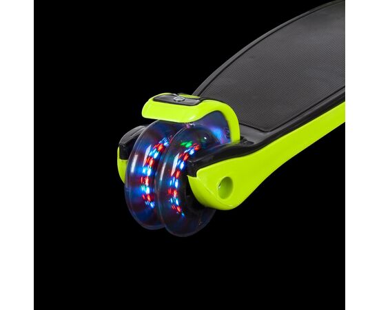Кикборд Novatrack RAINBOW Basic Black new (лаймовый), Цвет: жёлтый, изображение 5