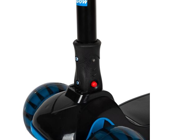 Кикборд Novatrack RAINBOW Basic Black new (чёрный-голубой), Цвет: синий, изображение 6