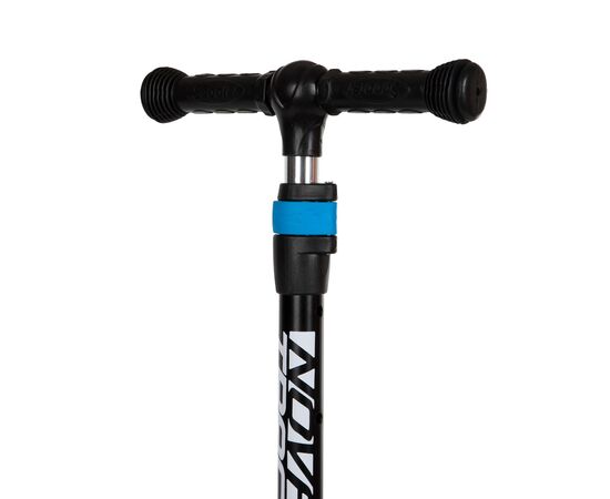 Кикборд Novatrack RAINBOW Basic Black new (чёрный-голубой), Цвет: синий, изображение 7