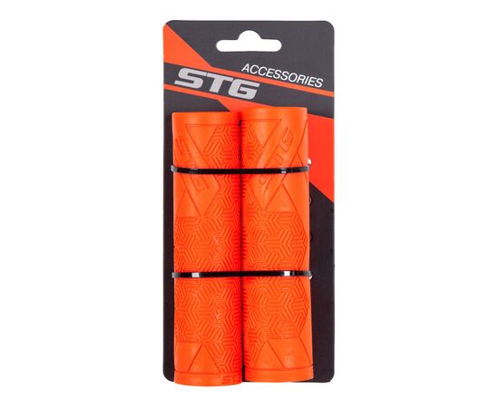 Грипсы STG Base 126 мм (красный), Цвет: красный, изображение 3