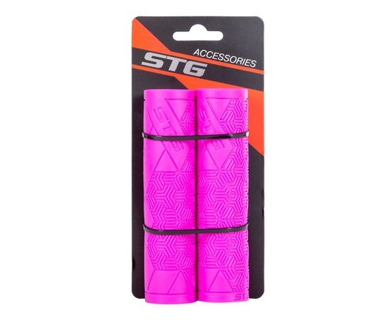 Грипсы STG Base 126 мм (фиолетовый), Цвет: фиолетовый, изображение 3