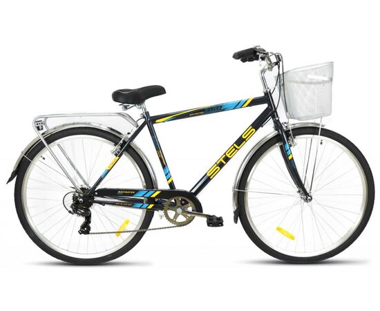Велосипед Stels Navigator 350 Gent 28" (чёрный), Цвет: Черный, Размер рамы: 20"