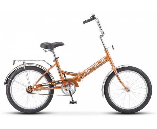 Складной велосипед Stels Pilot 410 20" (оранжевый), Цвет: оранжевый, Размер рамы: 13,5"