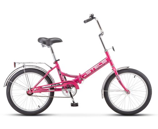 Складной велосипед Stels Pilot 410 20" (малиновый), Цвет: розовый, Размер рамы: 13,5"