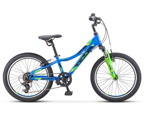 Детский велосипед Stels Pilot 260 Gent 20" (синий/зелёный), Цвет: зелёный, Размер рамы: 10"