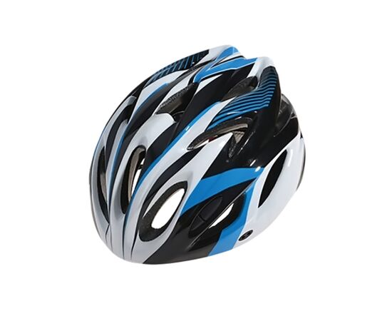 Шлем велосипедный Cigna WT-012 (чёрный/синий/белый), Цвет: Синий, Размер: 57-62