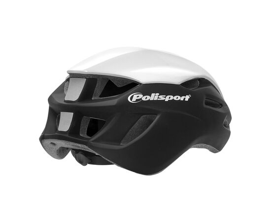 Шлем Polisport Aero Road (белый матовый/чёрный глянцевый/неоново-жёлтый), Цвет: белый, Размер: 55-58, изображение 2