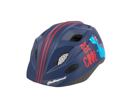 Детский шлем Polisport S JUNIOR PREMIUM BE COOL (синий/красный), Цвет: Синий, Размер: 52-56