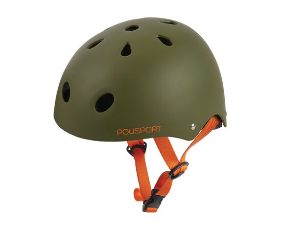 Шлем Polisport URBAN RADICAL TAG (зелёный матовый/оранжевый), Цвет: хаки, Размер: 53-55, изображение 3