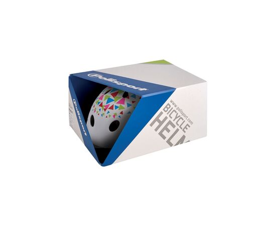 Шлем Polisport URBAN RADICAL TRIANGLES (белый матовый/оранжевый), Цвет: белый, Размер: 53-55, изображение 4