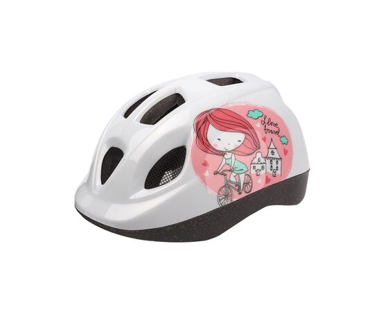 Детский шлем Polisport XS KIDS Princess (белый/розовый), Цвет: белый, Размер: 46-53
