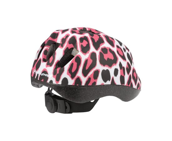 Детский шлем Polisport XS KIDS Pinky Cheetah (розовый/чёрный), Цвет: розовый, Размер: 46-53, изображение 2
