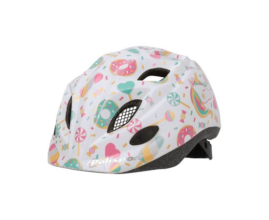 Детский шлем Polisport XS KIDS PREMIUM LOLIPOPS (белый), Цвет: Белый, Размер: 48-52
