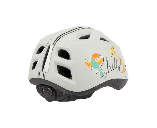 Детский шлем Polisport XS KIDS PREMIUM HELLO JIRAFFE (бежевый/оранжевый), Цвет: бежевый, Размер: 48-52, изображение 2