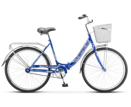 Складной велосипед Stels Pilot 810 26" (синий), Цвет: Синий, Размер рамы: 19"