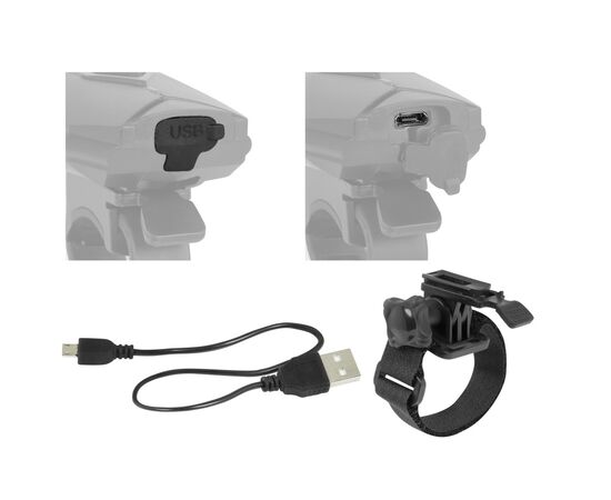 Освещение переднее Force CASS 45172 300LM USB (чёрный), изображение 2