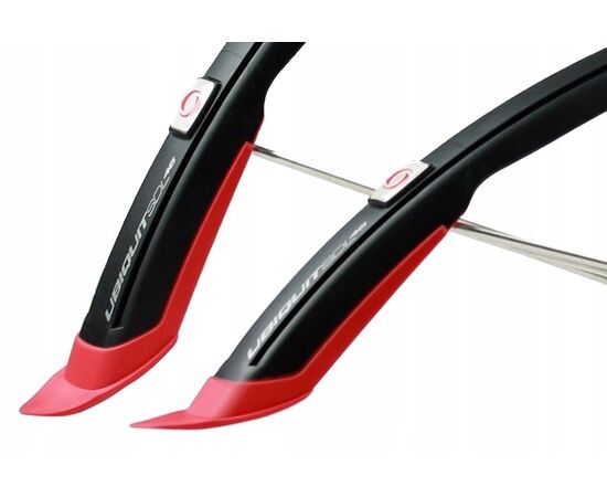 Щитки для велосипеда SIMPLA UBIQUIT 46 SDL (чёрный/красный), Цвет: красный, изображение 2