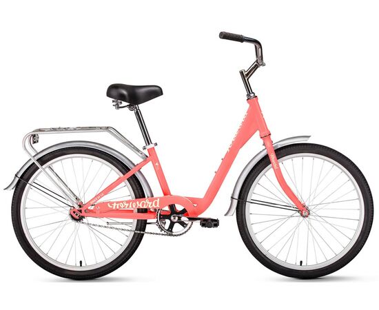 Велосипед Forward GRACE 24 (коралловый/бежевый), Цвет: Розовый, Размер рамы: 13"