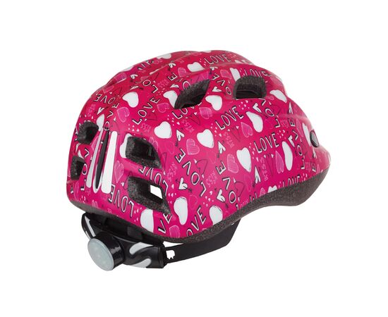 Детский шлем Polisport S JUNIOR PREMIUM LOVE (малиновый), Цвет: красный, Размер: 52-56, изображение 2