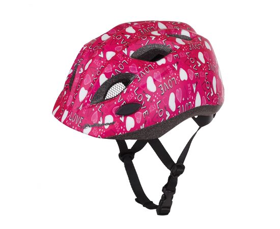 Детский шлем Polisport S JUNIOR PREMIUM LOVE (малиновый), Цвет: красный, Размер: 52-56, изображение 4