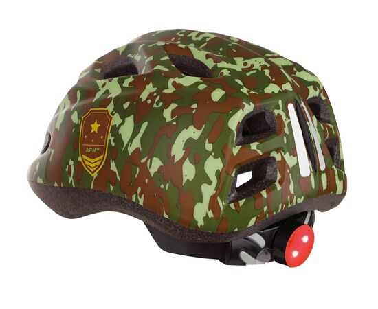 Детский шлем Polisport S JUNIOR PREMIUM ARMY (хаки), Цвет: хаки, Размер: 52-56, изображение 2