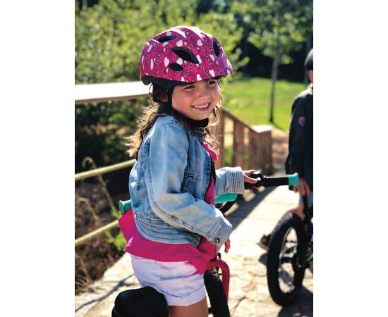 Детский шлем Polisport S JUNIOR PREMIUM LOVE (малиновый), Цвет: красный, Размер: 52-56, изображение 5