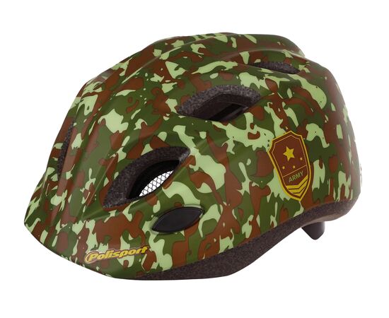 Детский шлем Polisport S JUNIOR PREMIUM ARMY (хаки), Цвет: хаки, Размер: 52-56