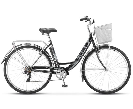 Велосипед Stels Navigator 395 28" (чёрный), Цвет: Черный, Размер рамы: 20"