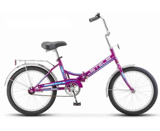 Складной велосипед Stels Pilot 410 20" (фиолетовый), Цвет: фиолетовый, Размер рамы: 13,5"