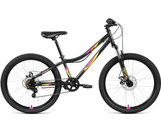 Велосипед Forward IRIS 24 2.0 D (черный/розовый), Цвет: Черный, Размер рамы: 12"