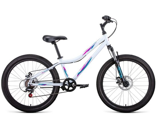 Велосипед Forward IRIS 24 2.0 D (белый/розовый), Цвет: Белый, Размер рамы: 12"