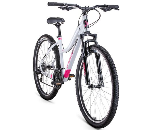 Велосипед Forward JADE 27.5 1.0 (серый/розовый), Цвет: серый, Размер рамы: 16,5", изображение 2