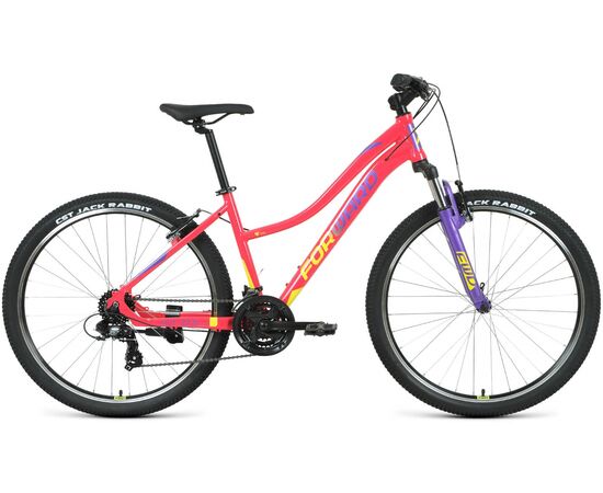 Велосипед Forward JADE 27.5 1.0 (розовый/желтый), Цвет: розовый, Размер рамы: 16,5"