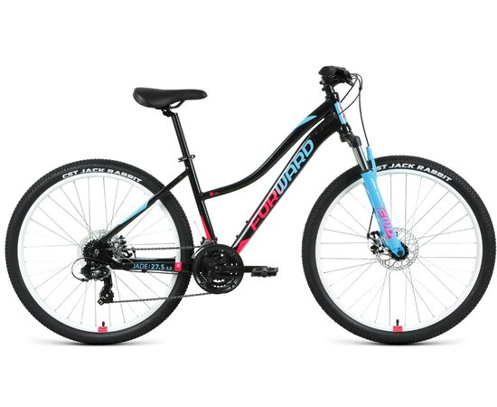 Велосипед Forward JADE 27.5 2.0 D (черный/розовый), Цвет: Черный, Размер рамы: 16,5"